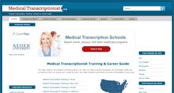 Desktop Screenshot of medicaltranscriptionist.org